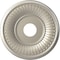 Ekena Millwork Berkshire PVC Ceiling Medallion (Canopies up to 7"), 16"OD x 3 1/2"ID x 1"P, Bright Coat Aluminum CMP16BEBAL - alternate 1